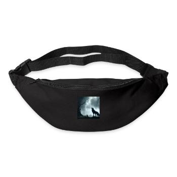 Roaring wolf - Bum bag - black - Front