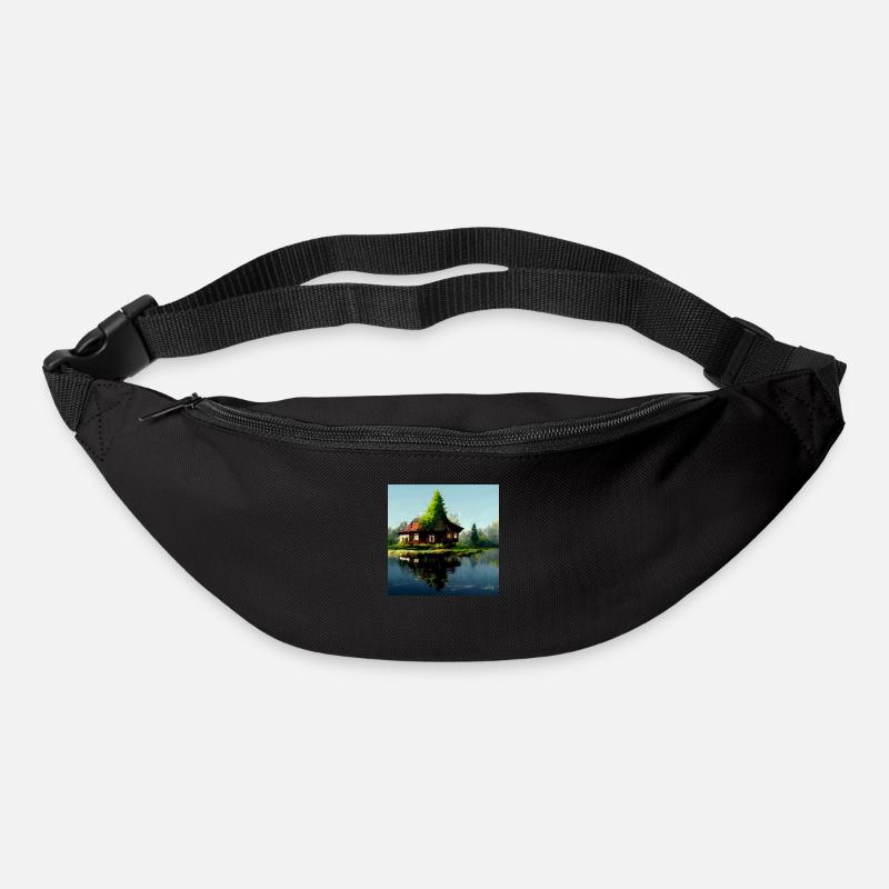 Haus am See 2 - Gürteltasche - Schwarz