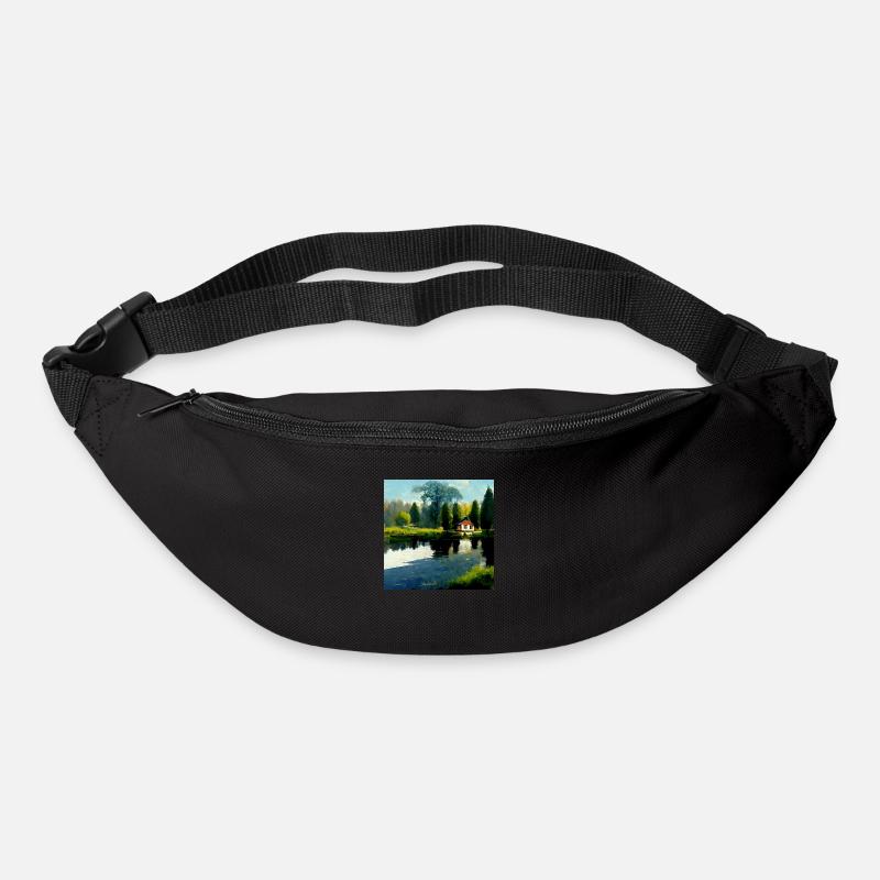Haus am See 1 - Gürteltasche - Schwarz