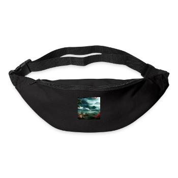 Friedliche japanische Natur - Gürteltasche - Schwarz - Vorne