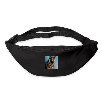 German Shepherd portait - Bum bag - black - Front