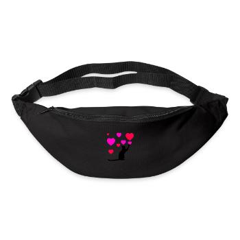 Chat - Sac banane - noir - Devant