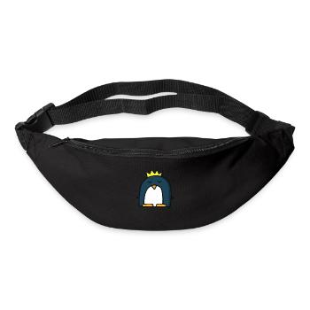 Roi des pingouins - Sac banane - noir - Devant