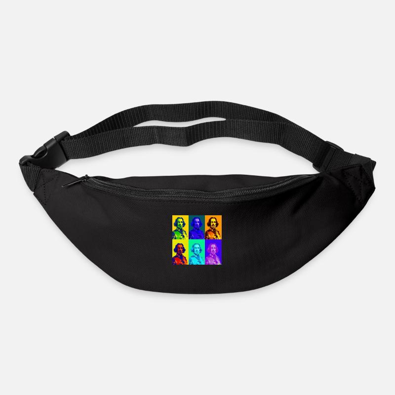 king Charles in Warhol style - Gürteltasche - Schwarz