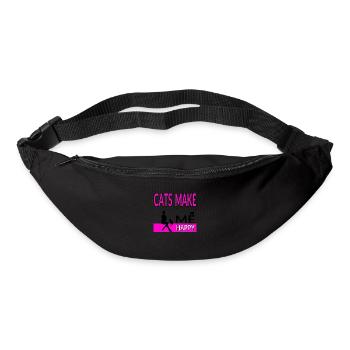 Félin - Sac banane - noir - Devant