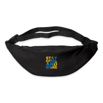 Stay Cool and Shine - Gürteltasche - Schwarz - Vorne