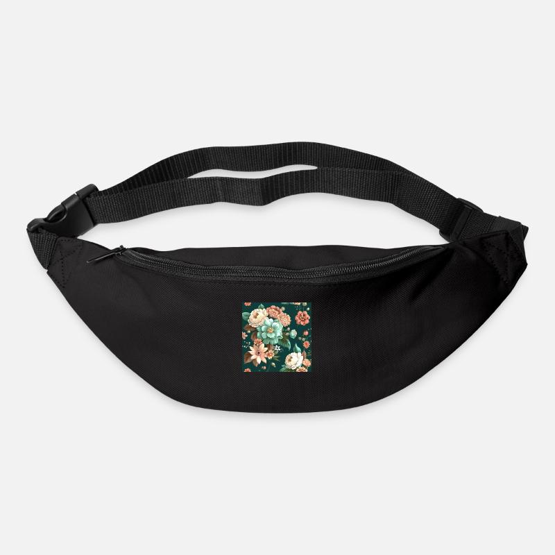 Floral Design 25 - Bum bag - black