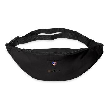 USA lustig Geschenkidee Therapie Amerika - Gürteltasche - Schwarz - Vorne