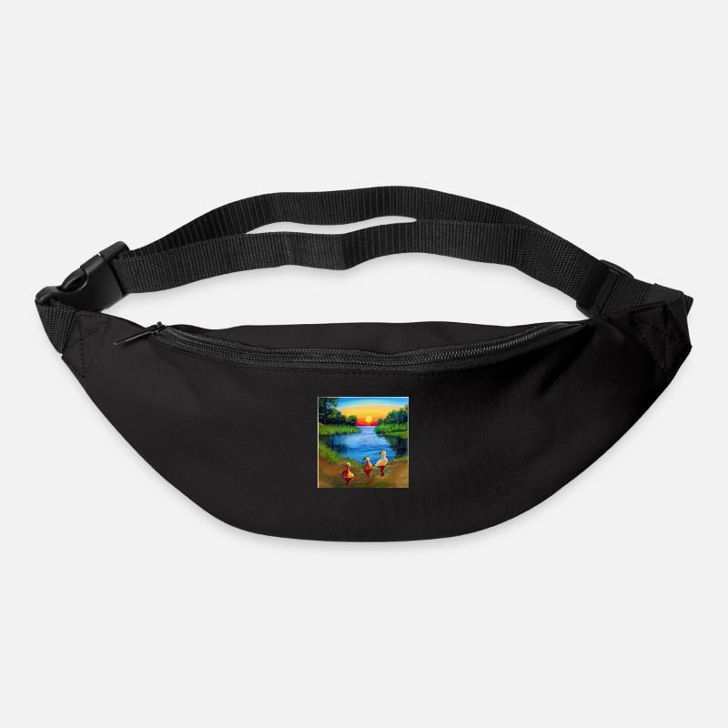Vie lacustre - Sac banane - noir