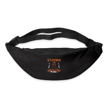 STAYING ALL UP IN MY GRILL - Bum bag - black - Front