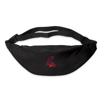 My Cat is my Valentine - Gürteltasche - Schwarz - Vorne