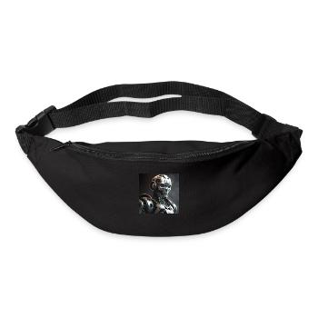 Rotäugiger Cyborg-Roboter - Gürteltasche - Schwarz - Vorne
