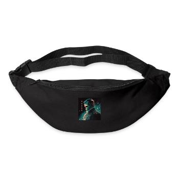 Roboterschädel - Gürteltasche - Schwarz - Vorne