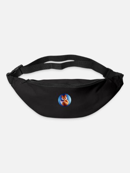 Little fox in a bubble - Bum bag - black