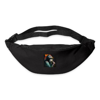 Premium Design Monkey - Bum bag - black - Front
