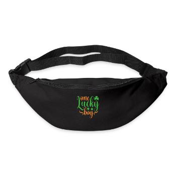 Un garçon chanceux - Sac banane - noir - Devant