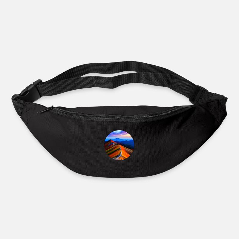 Colourful mountains - Bum bag - black