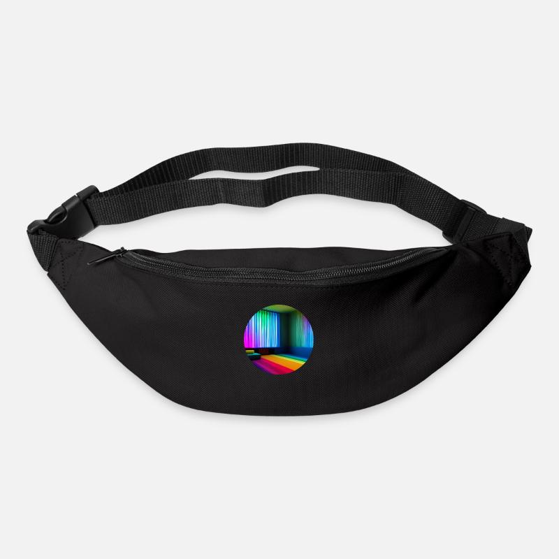 Liminal Space Digital Art - Gürteltasche - Schwarz