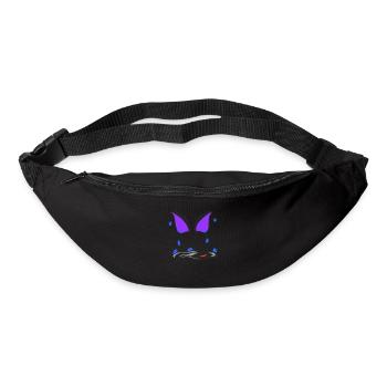 Résumé d’un visage v2 00 - Sac banane - noir - Devant