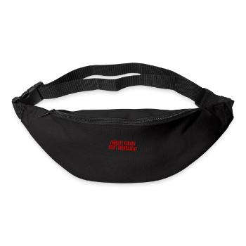 überraschte Früchte - Gürteltasche - Schwarz - Vorne