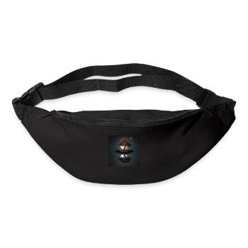 Verträumte Insel bei Nacht - Gürteltasche - Schwarz - Vorne