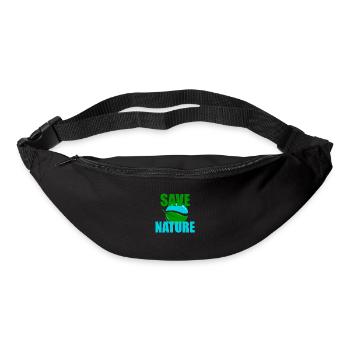 Sauver la nature - Sac banane - noir - Devant