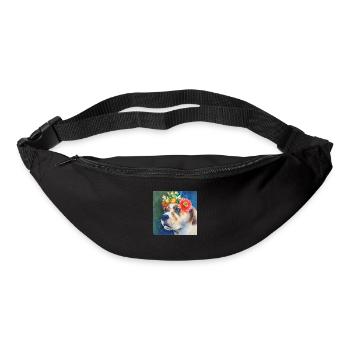 Pleurage! Source! -Mâtin - Sac banane - noir - Devant