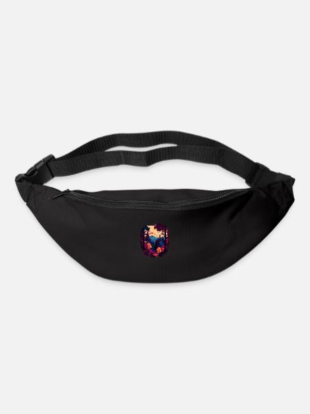 Colorful forest - Bum bag - black
