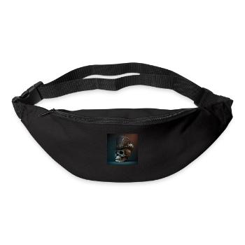 Vintage Black Skull - Bum bag - black - Front