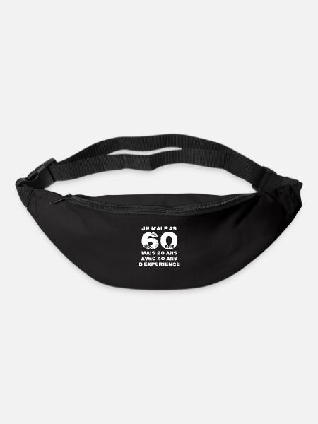 Je n'ai pas 60 ans - Sac banane - noir