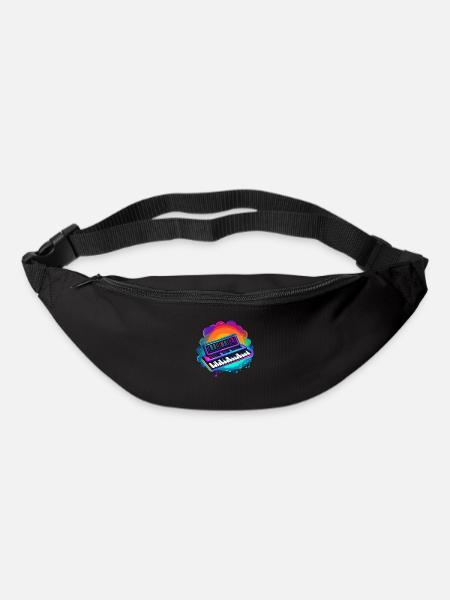 Keyboarder Synthwave 80s Geschenk - Gürteltasche - Schwarz
