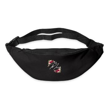 La mariée floral - Sac banane - noir - Devant