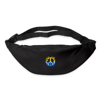 Floral Peace for Ukraine - Bum bag - black - Front