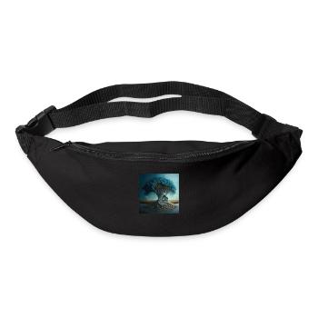 arbre zen n°4 - Sac banane - noir - Devant