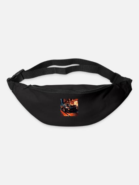 black sports car - Gürteltasche - Schwarz