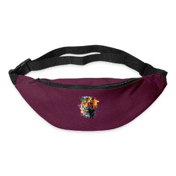 Tiger Head Gift - Bum bag - burgundy - Front