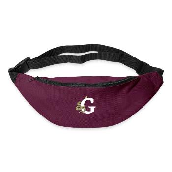 Letter g snake - Bum bag - burgundy - Front