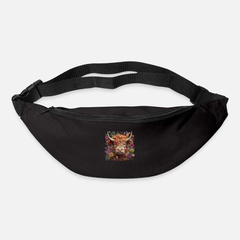 Highland Cow - Bum bag - black