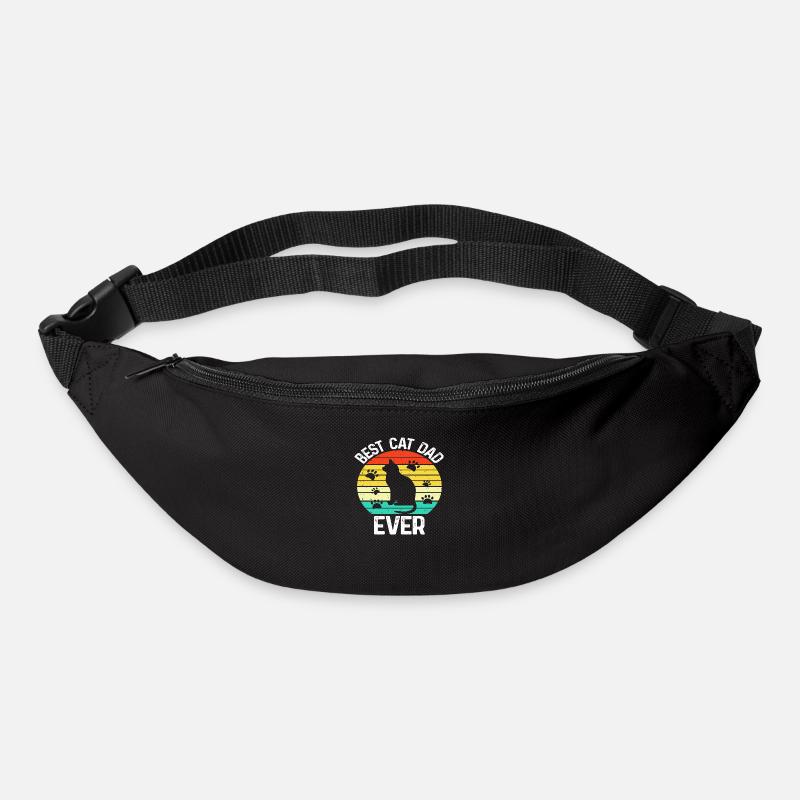 Best Cat Dad Ever - Gürteltasche - Schwarz