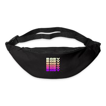 BABY Schriftzug Retro Gaming 8bit - Gürteltasche - Schwarz - Vorne