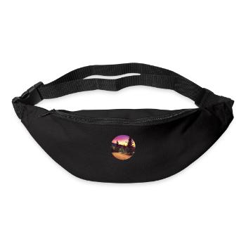 Bäume in Ebenen und Bergen - Gürteltasche - Schwarz - Vorne