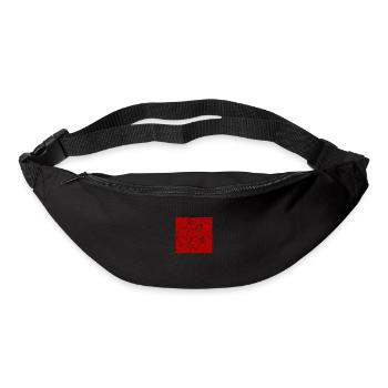 Face line red - Bum bag - black - Front