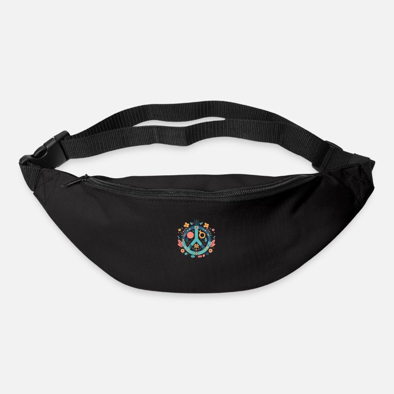 Peace and love - Bum bag - black