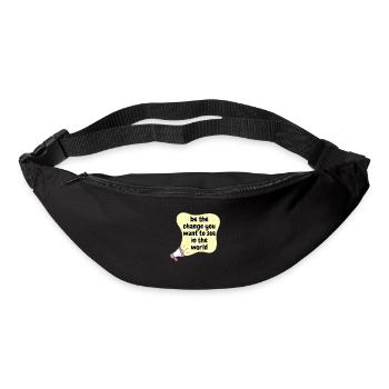 Be the change you want to see in the worl - Bum bag - black - Front