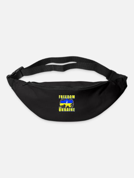 Liberté pour l’Ukraine - Sac banane - noir