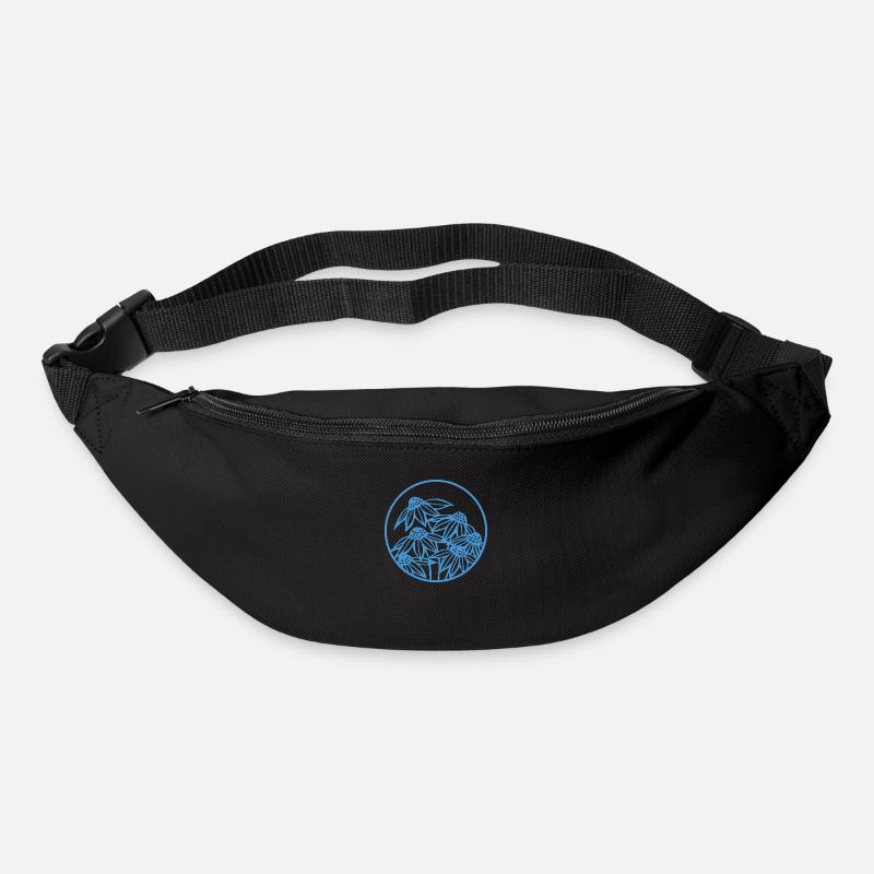 SA015 floral badge 2 - Bum bag - black
