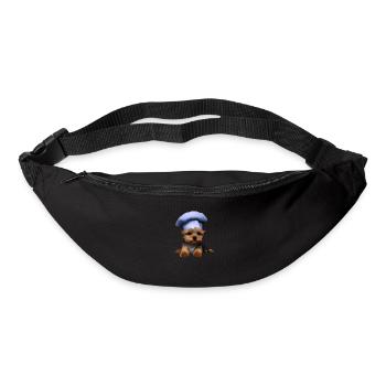 Yorkshire Terrier Restaurateur Chien Chien Chiot Cuisine - Sac banane - noir - Devant