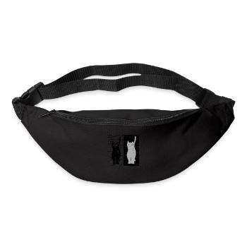 Katzen - Gürteltasche - Schwarz - Vorne