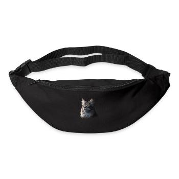 Maine-Coon Cat - Bum bag - black - Front