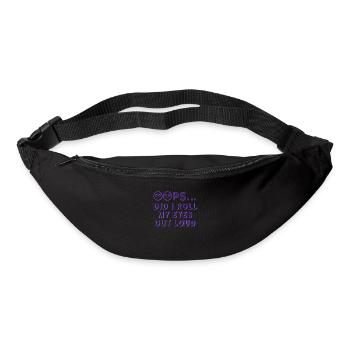 Ups, habe ich mit den Augen gerollt - Gürteltasche - Schwarz - Vorne